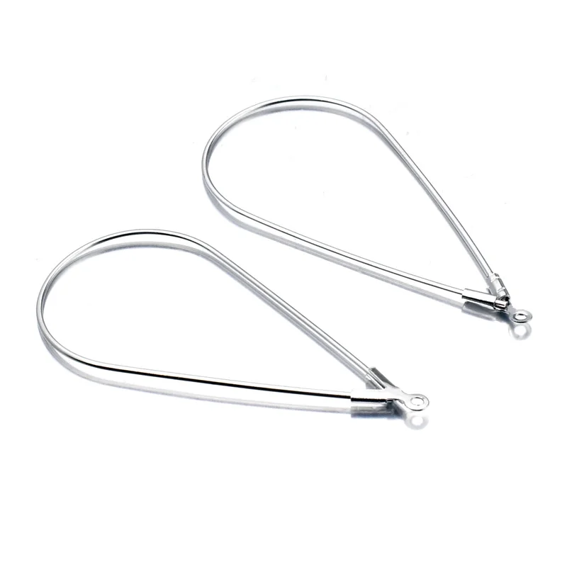 Aiovlo 10pcs/lot Copper Metal with Holes Popular Geometric Water Drop Pattern Earrings Pendants DIY Handmade Jewelry Accessories