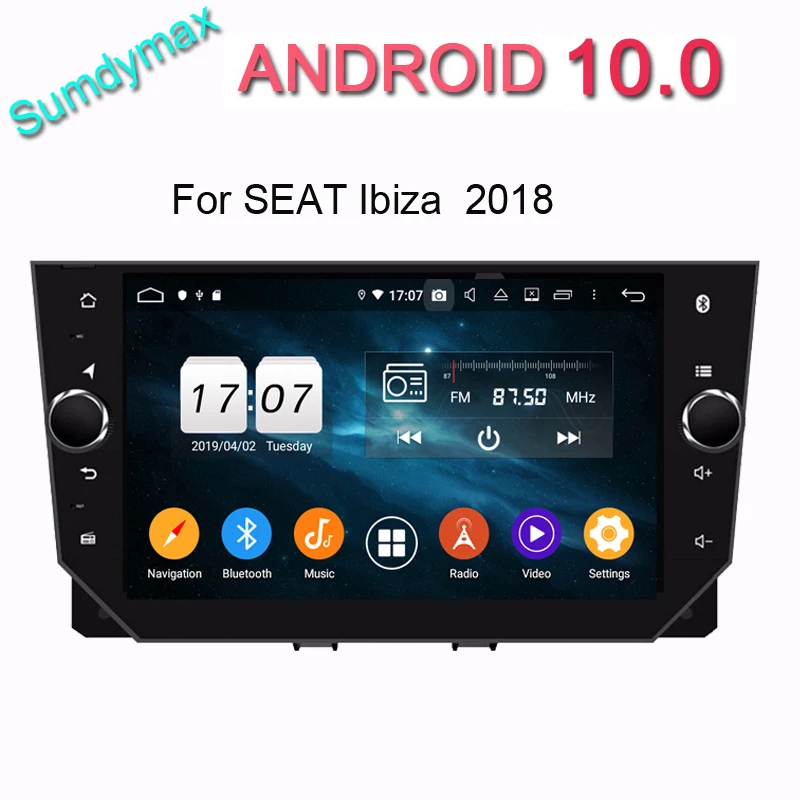 ROM 64G Android 10 для seat ibiza Arona 2018 2019 Восьмиядерный автомобильный dvd мультимедиа с gps