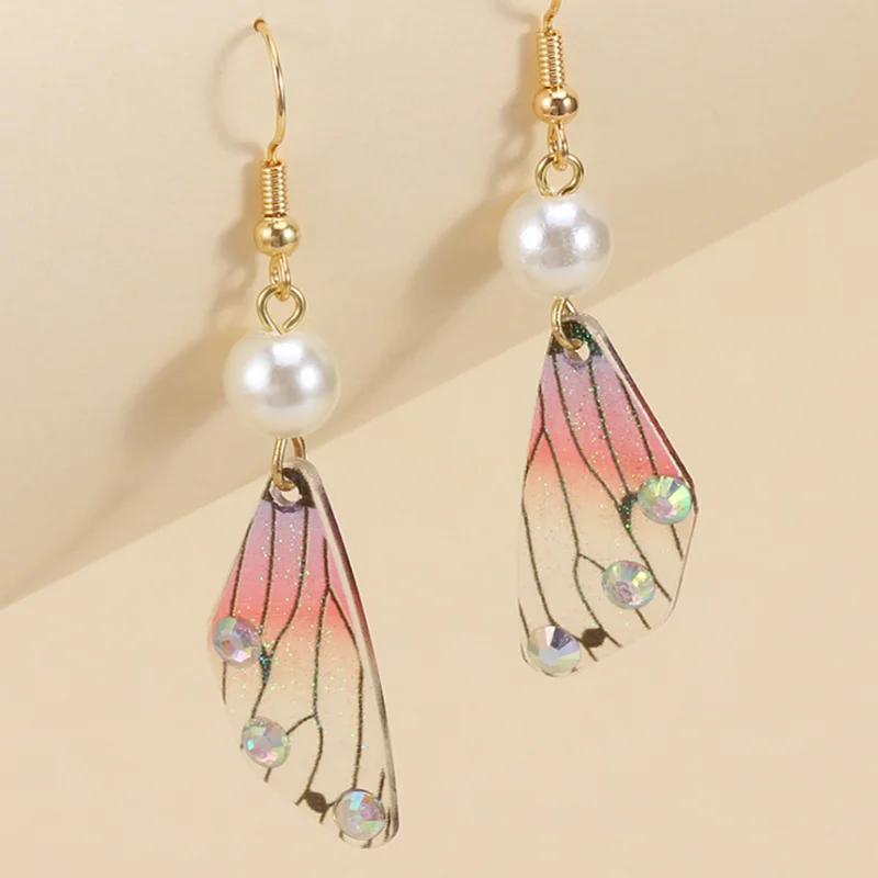 Personality Unique Butterfly Wing Earrings For Women Handmade Insect Wing Drop Foil Earring Romantic Party Fine Jewelry 05Lb0011 Personality Unique Butterfly Wing Earrings For Women Handmade Insect Wing Drop Foil Earring Romantic Party Fine Jewelry 05Lb0011