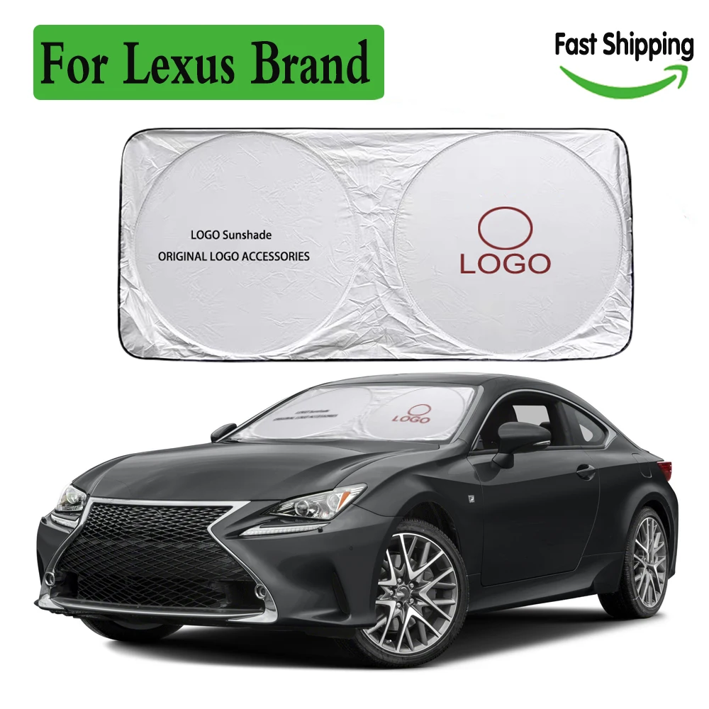 Солнцезащитный козырек на лобовое стекло автомобиля с логотипом для Lexus IS RC серии