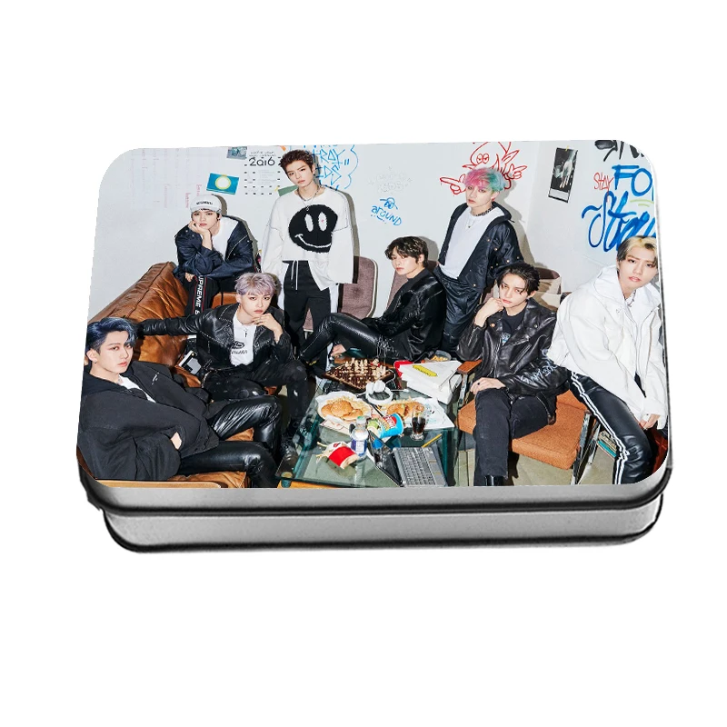 KPOP Stray Kids 1-й альбом &ltGO LIVE&gt Polaroid Photo Lomo Card K-pop StrayKids металлическая коробка карта 40