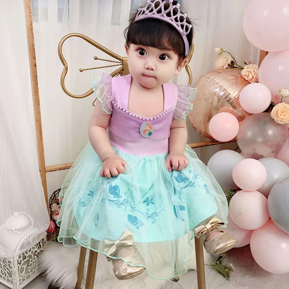 Baby Girls Princess Dress Fancy Costume Toddler Cosplay Arier Snow White Elsa Dress Infant Alice Gowns Girl Birthday vestidos boutique baby dresses