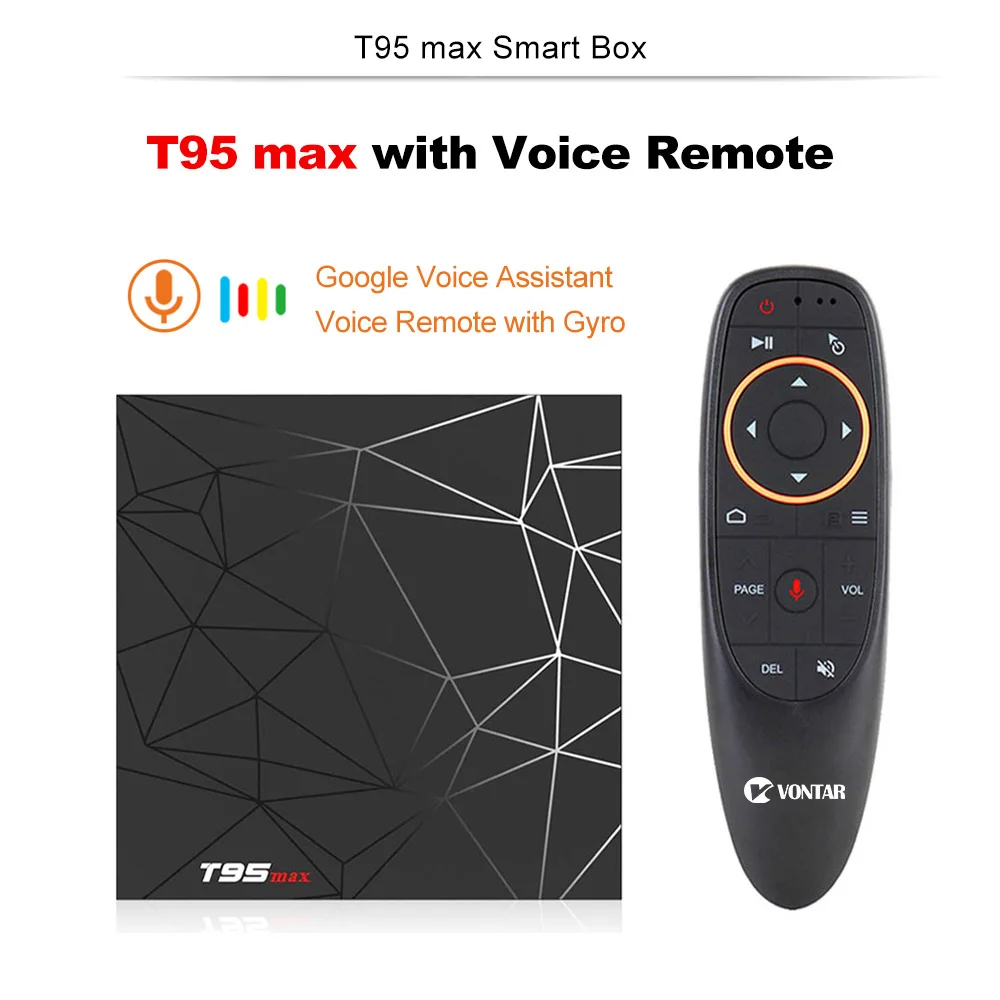 T95 MAX Smart tv BOX Android 9,0 4GB ram 32G/64GB Android tv Box 9,0 Allwinner H6 2,4G Wifi Youtube 4K tv box медиаплеер T95max