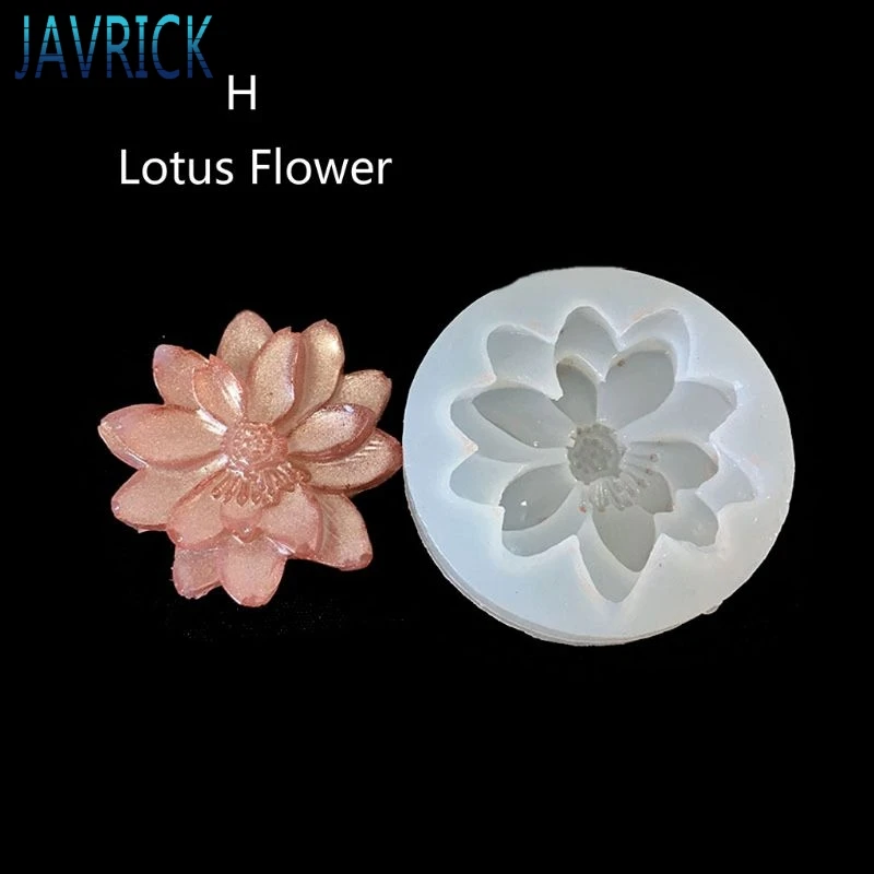 

DIY Flower Silicone Molds Resin Camellia Peony Daisy Lotus Flower Jewlery Making F3MD