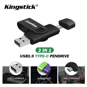 

Best USB Flash Drive for type-c Android Smart Phone 64GB pendrive 32GB OTG 2.0 pen drive Metal memory stick 16GB cle usb