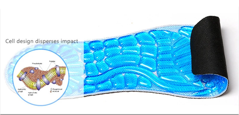 Arch Suport Insoles Women Unisex Support Sport Shoe Insert Cushion for Men Sweat Breathable Silicone Damping