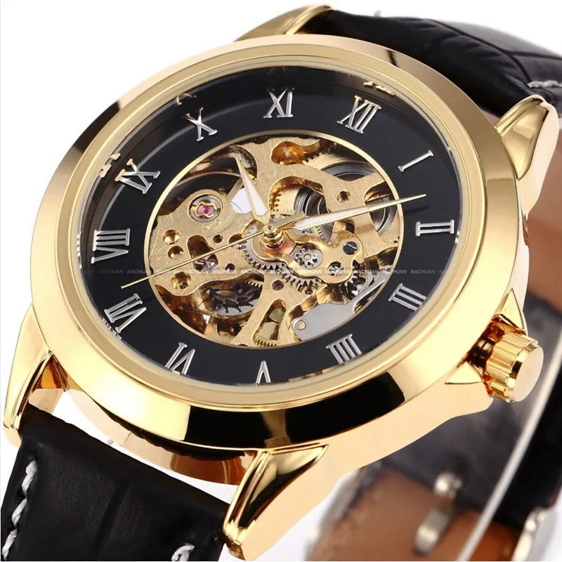 

Shenhua Europe And America Style Men Fashion Casual Hollow out Mechanical Movement Automatic Machine Watch