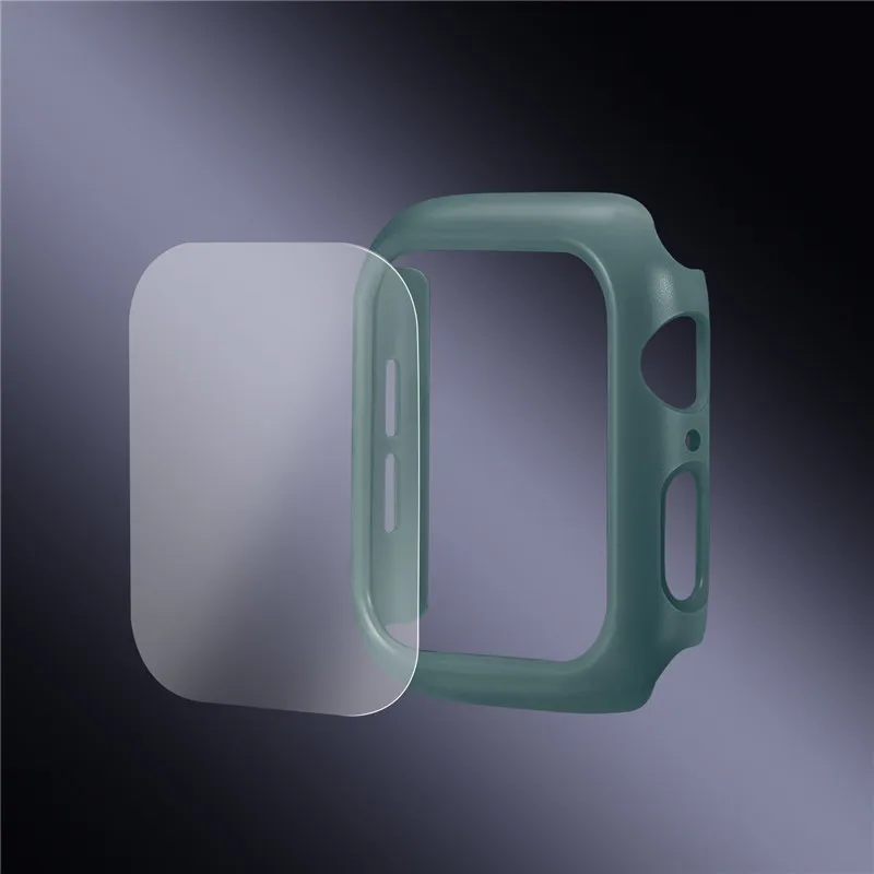 PC защитный чехол 40 44 мм для Apple Watch 5 4 защитная крышка для экрана бампер для iWatch ударопрочный корпус рамка аксессуары