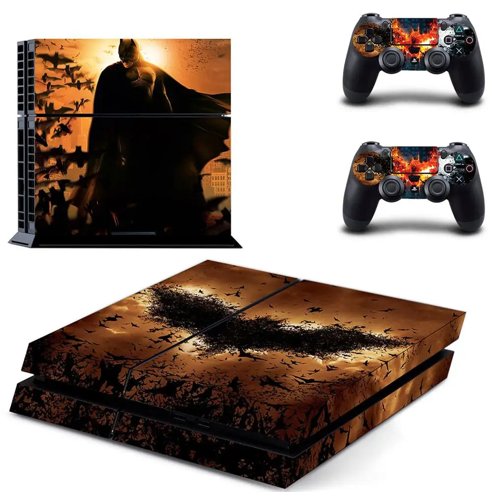 Виниловая наклейка Бэтмен для PS4 чехол консоли Playstation 4 + 2 контроллера аксессуары