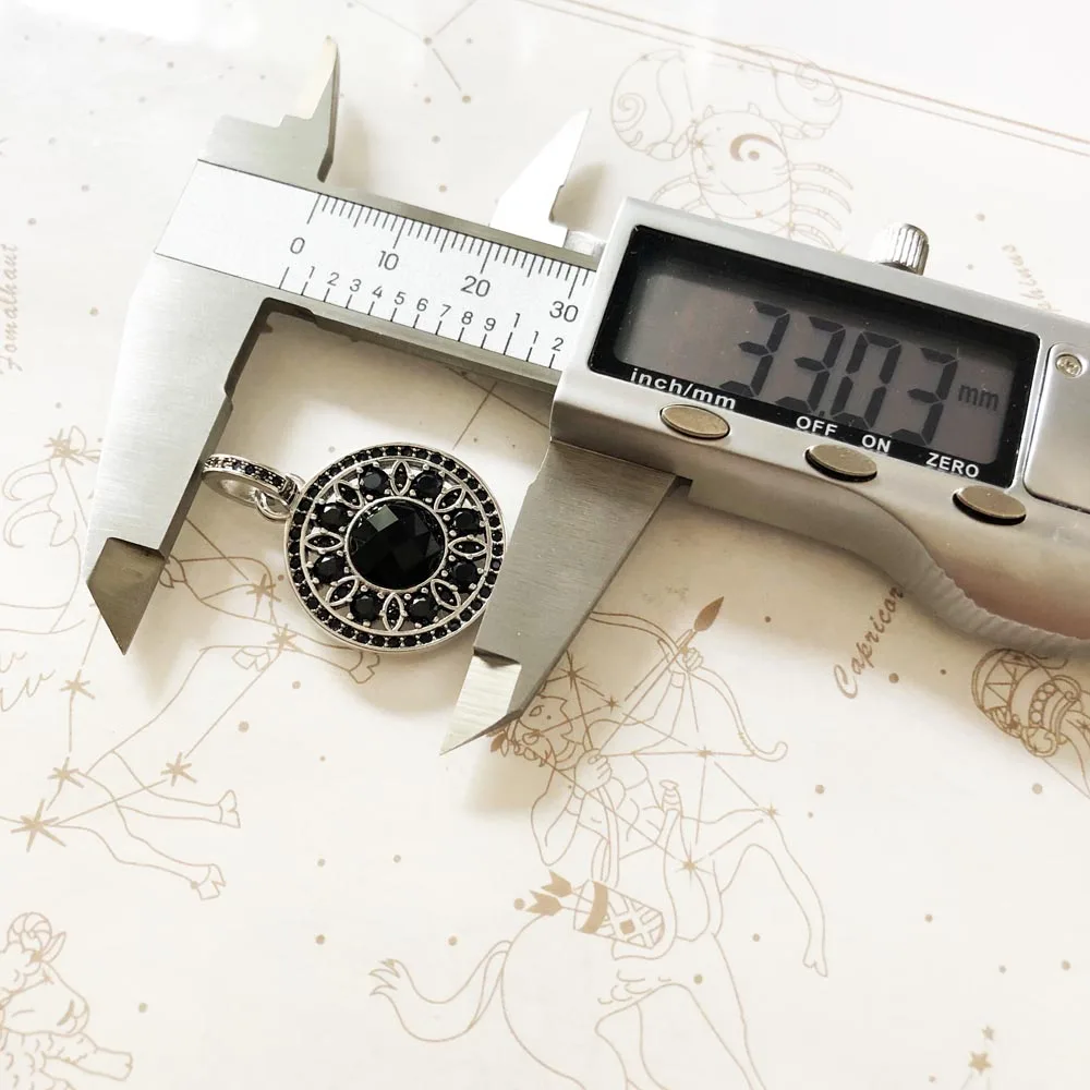 Pendant Black Ornament,2019 Brand New Glam 925 Sterling Silver Jewelry Europe Style Fashion Accessorie Gift For Soul Woman - Image 3