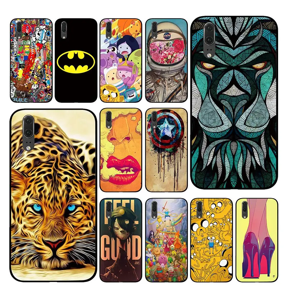 

patterned Cases For Huawei Honor V9 V10 8 9 10 8X 5A 7A 5X Play Lite TPU Cover