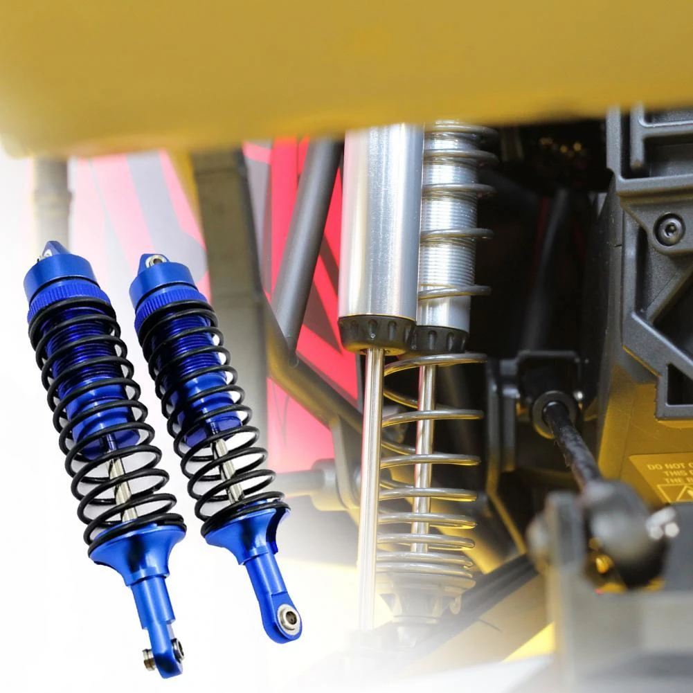 Fácil instalación aluminio aleación ajustable amortiguador y delantero amortiguador para Traxxas 1/10 barra 4x4|Amortiguadores y puntales| - AliExpress