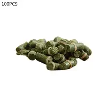  100Pcs/pack River Sea Fishing Tackle Bait Smell Grass Fresh Scent Crucian Carp Fish Baits Fishing Baits Lure Particle 