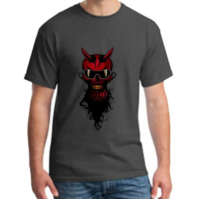 

printed Skull Hipster Bearded Beard t shirt big size s~5xL Formal humorous Hipster gents tshirts clothing Popular