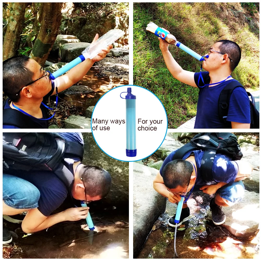mizikuu Wasserfilter Outdoor, 3000L Survival Camping Wasserfilter  Trinkwasser Portable Outdoor Emergency and Survival Gear für Camping,  Hiking, Backpacking : : Sport & Freizeit