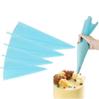 

4Pcs Silicone DIY Icing Piping Cream Pastry Bag 24Pcs Nozzles Set Reusable Cake Making Decorating Tools