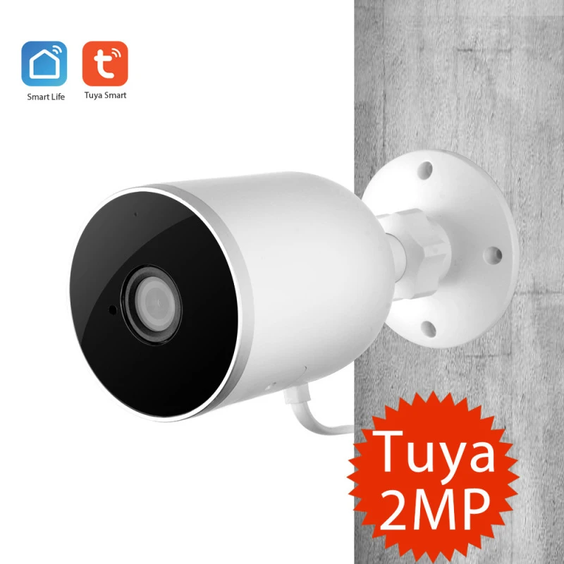 

Умная Wi-Fi камера Tuya с функцией поворота PTZ, умная камера ip-hd, полноцветная Инфракрасная камера ночного видения 1080P, с оповещением о движении, водонепроницаемая