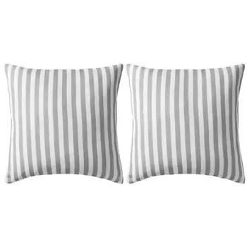 

Vidaxl garden cushion 2 PCs Stripe pattern 45x45 cm Gray