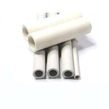 

200mm Length 11mm ID 18mm OD High Temperature Resistant Corrosion Wear Ceramic Tube Hollow Insulating Burning Pipe