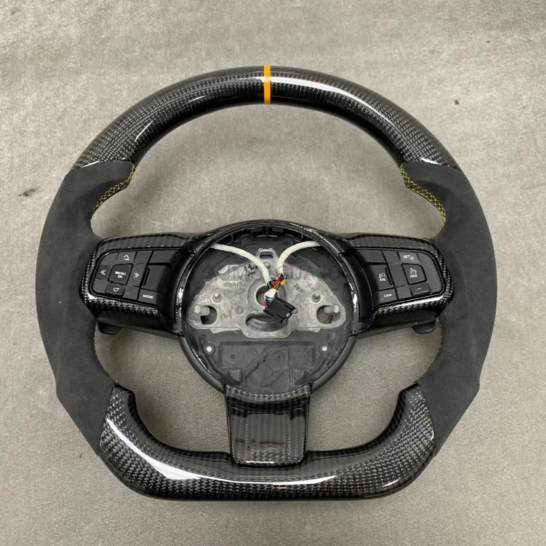 자동차 스타일링 탄소 섬유 스티어링 휠 재규어 XF XE XJ F-TYPE XK Xfl XF XE F-PACE