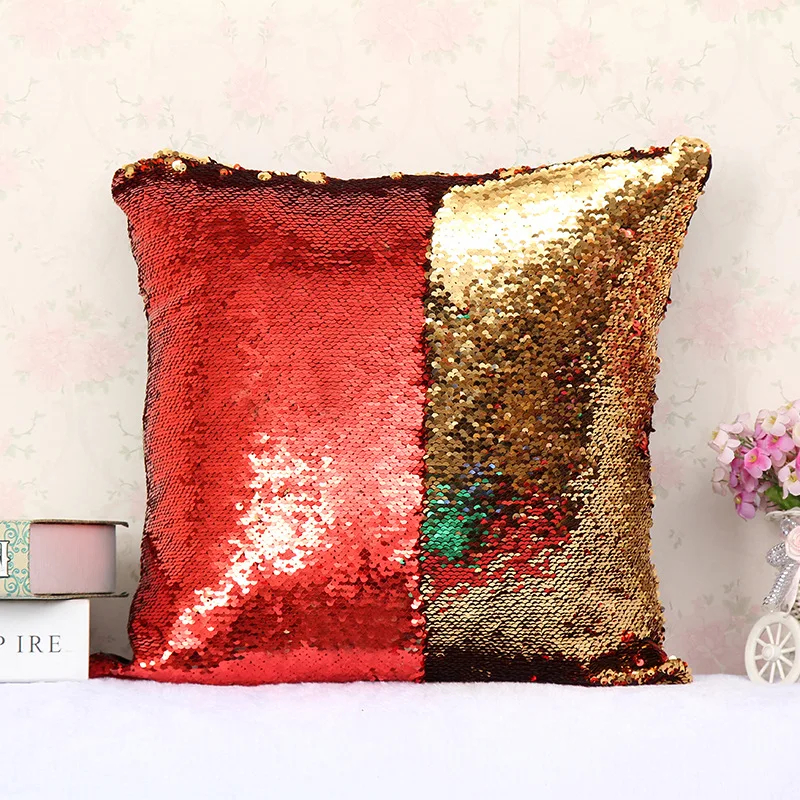 Двухцветный высекательный пресс машины для Sequin Подушка Чехол обесцвечиваясь и не два Цвета Лидер продаж на заказ простые современная новая мода домашняя Подушка Чехол смешной - Цвет: Color 17