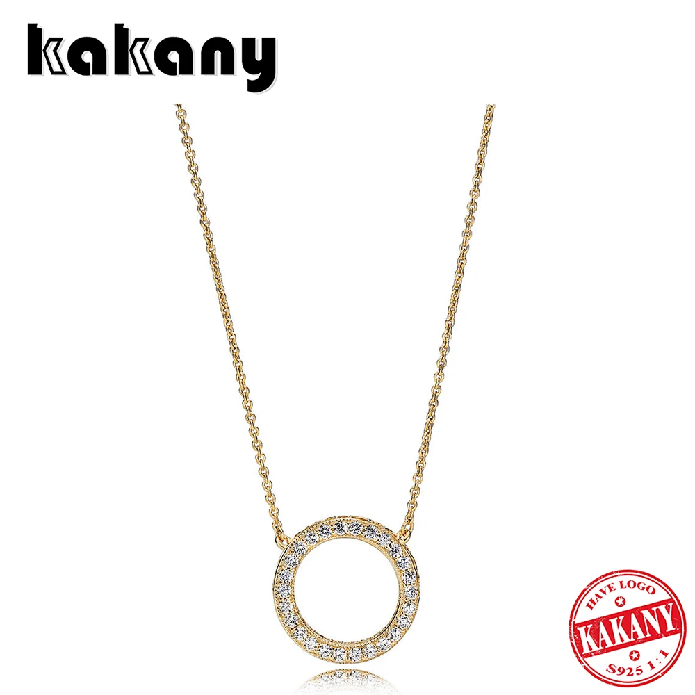 Kakany,, 925 пробы, серебро, высокое качество, 1:1, благородный и тонкий, Круглый, ожерелье, подарок для женщин, модные женские ювелирные изделия