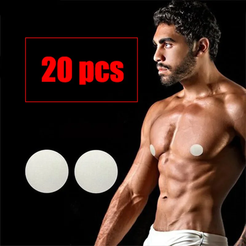Adhesive Non-Woven Men Nipple Cover Men Fitness Breathable Runing 100pcs/Box HY 
