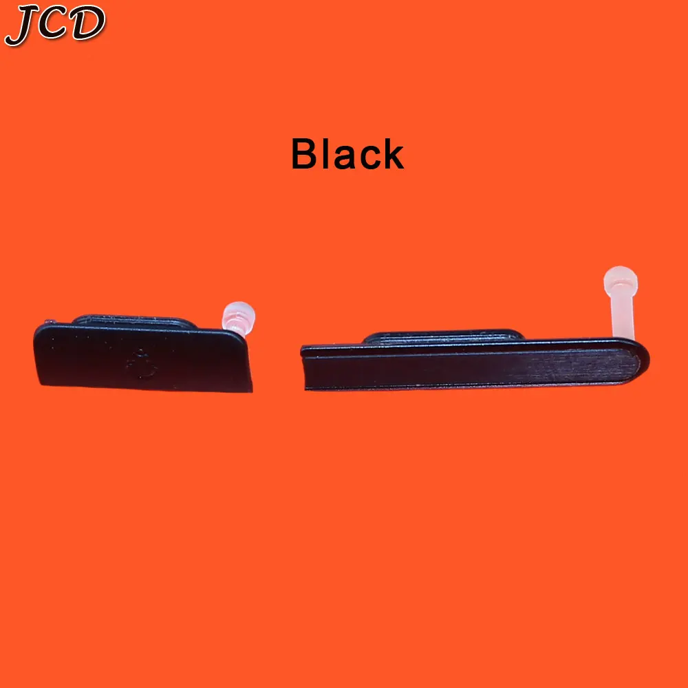 JCD, новинка, Пылезащитная заглушка для Micro SD карты+ колпачки для слота для sim-карты+ usb-крышка для зарядки для sony Xperia ZR M36h C5502 - Цвет: Black