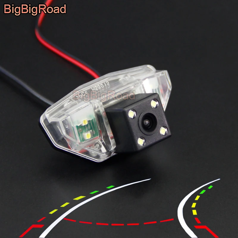 BigBigRoad Car Intelligent Dynamic Track Rear View Reversing Camera For Honda New Fit Hatchback 2008-2011 CRV CR-V 2007- 2011 | Автомобили