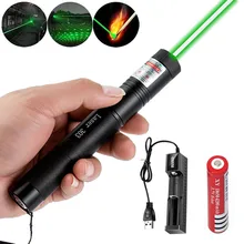

Hunting High Powerful 10000m 532nm Green Laser Sight Laser Pointer 303 Adjustable Focus Lazer with Laser Pen Head Burning Match