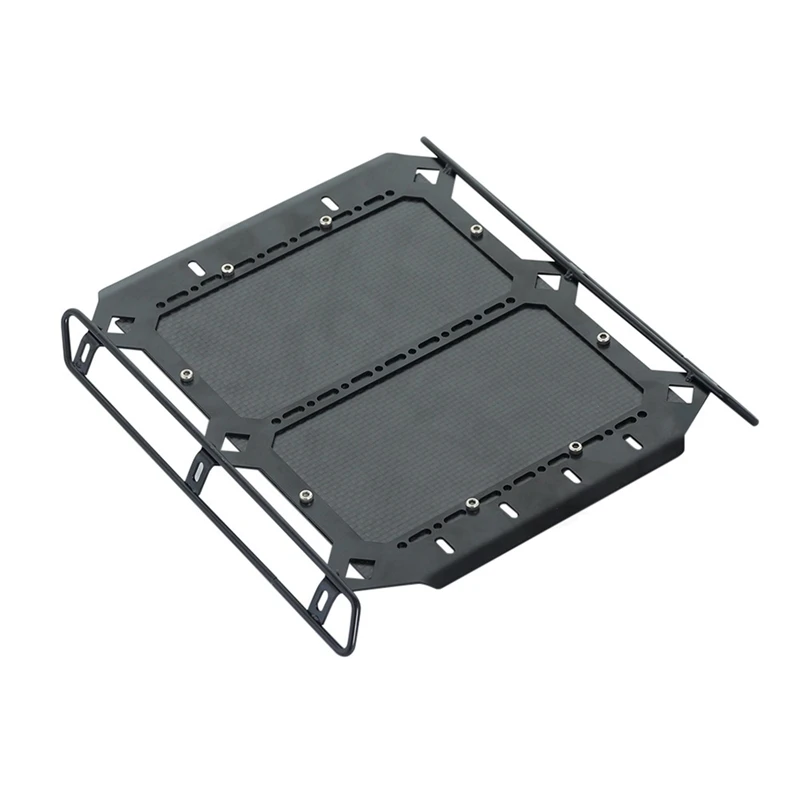 

Metal Luggage Carrier Roof Rack with Carbon Fiber Board for 1/10 RC Crawler Traxxas TRX6 G63 TRX4 G500 Accessories Parts