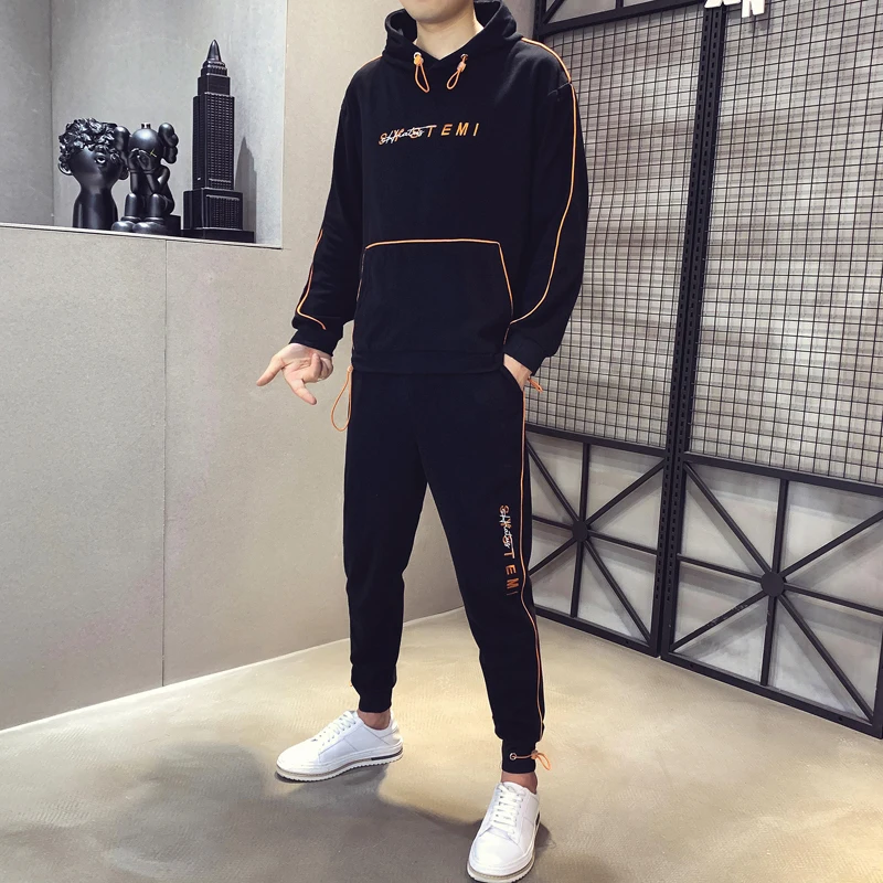 Adult NOWEIMA1999 TIK TOK Sports Sweater Mens Casual Sweater Suit Autumn and Winter Plus Fleece Hoodie Clothing