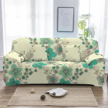 

Boniu Floral Printed Stretch Sofa Cover Flowers Elastic Universal Couch Covers Loveseat Sofa Furniture All Wrap Slipcovers
