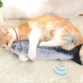 

Electric USB Simulation Fish Cats Toy Funny Interactive Pets Cats Catnip Toys for Cats Kitty Perfect