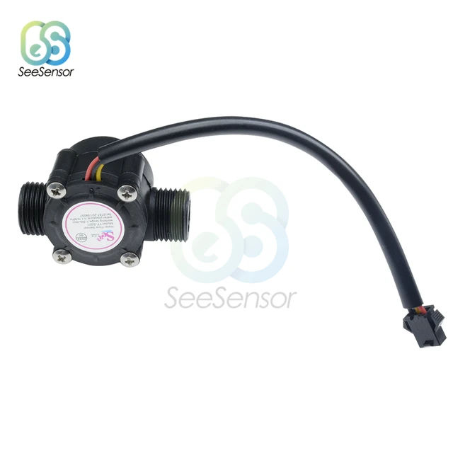 Sensore Flusso Acqua YF-G1 - Contatore Portata 1-100L/min DC 3-24V Filettatura G1