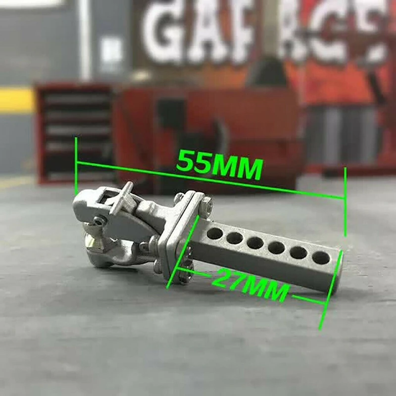 Металлический крюк для прицепа для 1:10 Scx10 90046 90047 Traxxas Trx4 Rc Гусеничный автомобиль(серебро