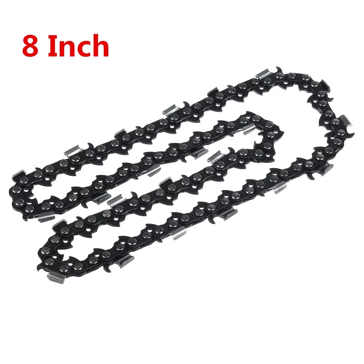 2/4pcs 8inch Chainsaw Chain Mini Steel 1/4 Electric Saw Chains For Woodworking Power Tool
