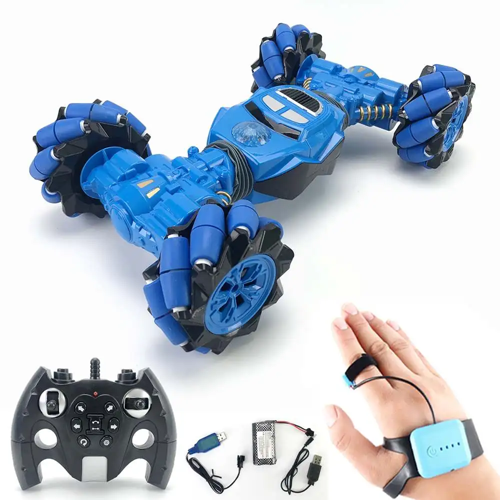 

Gesture Control Double Sided Stunt Car for Kids 360 Rotation Light Music RC Stunt Car Watch Control Distortion Climbing Toy Car