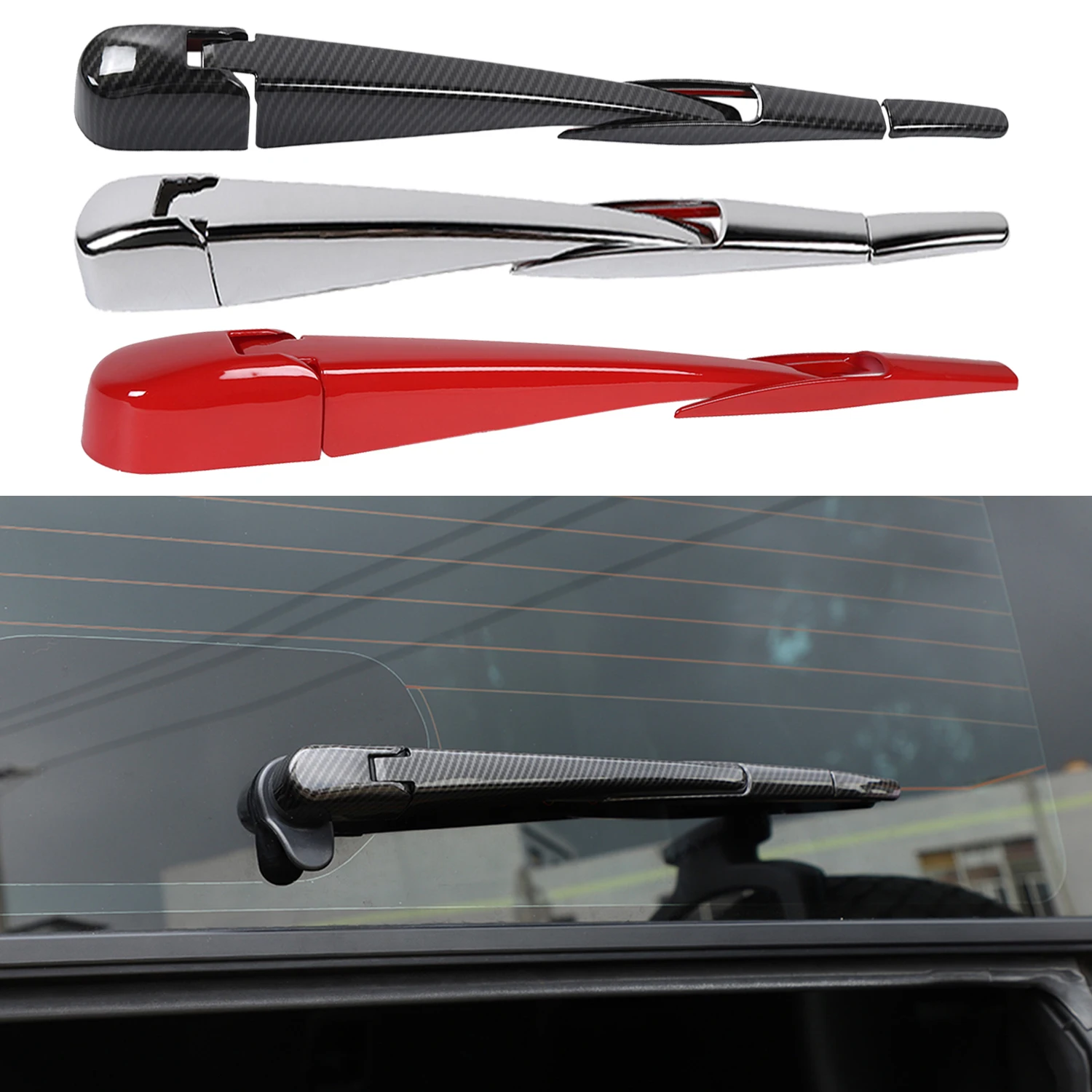 Rear Trunk Window Wiper Arm Blade Cover Trim For Jeep Wrangler Jl 2018