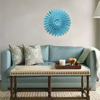 

Metal Flower Wall Decor - 11.8'' Wall Art Decorations Hanging for Bedroom Decor Q39B