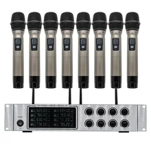 Professional wireless microphone system UHF 8 handheld microphone Karaoke family KTV outdoor stage performance