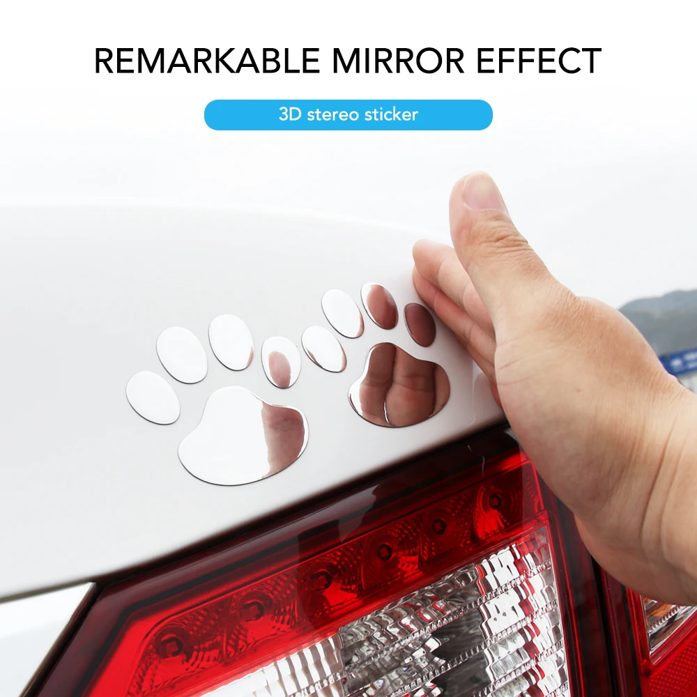 3D Animal Dog Cat Footprint Car Sticker For Chery TIGGO 5 ARRIZO7 BONUS Great wall H6 H3 VOLVO V40 V60 S60 S80 XC60 XC90 | Автомобили и