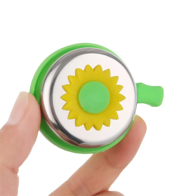 Kids Bicycle Handlebars Bell Horn Sound Alarm Flower Safety Bike Bell Multi-color Cute Alloy Plastics Rings Protective 2