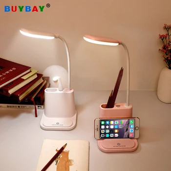 

LED Desk Lamp with Fan USB Rechargeable Touch Dimmable Table Lamp for Children Kids Reading Study Bedside Bedroom Living Room