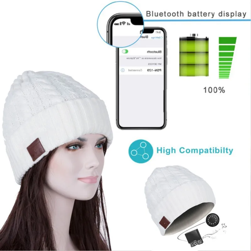 Беспроводные Bluetooth наушники bluetooth шапки для мужчин bluetooth шапки для женщин bluetooth способные mp3-плееры