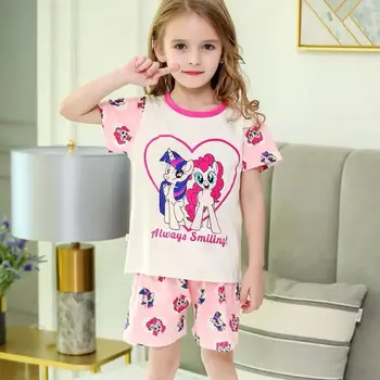 

Girls Unicorn Pajamas Sets Children Pyjamas boys Excavator Printing Pajamas Kids Pijamas Infantil for 18M-9Yrs