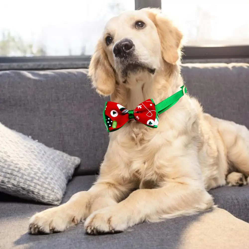 

10PCS New Fashionable Attractive Christmas Pet Collar Adjustable Cats Collar Puppy Collar Supplies Collier For Pet Accessories