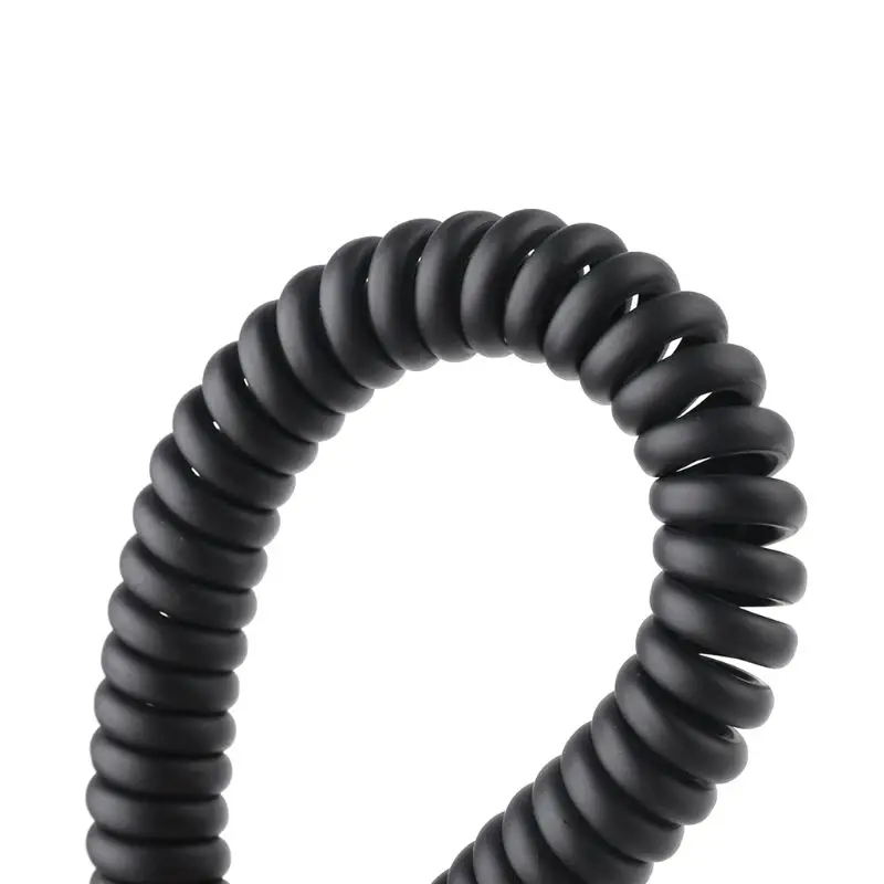 Black Spring Mic Line Microphone Cable for FT 7800 FT 8800 FT 8900 Walkie Talkie 5