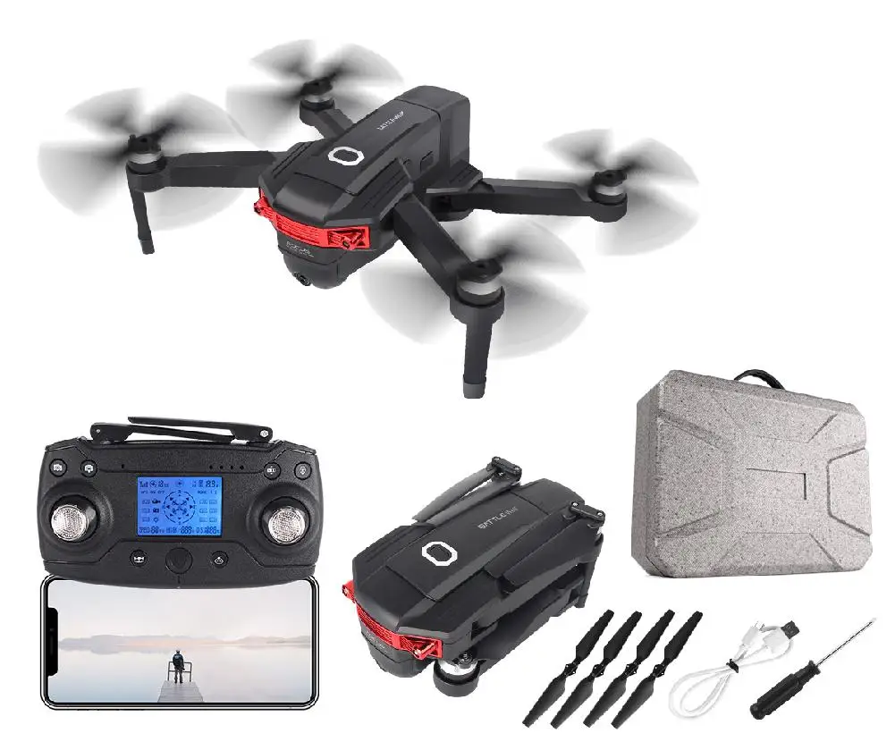 Портативный Радиоуправляемый Дрон rccity X46G GPS Wi-Fi FPV 4K две камеры | Игрушки и хобби