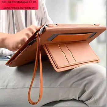 

For Huawei MediaPad T5 10.1" AGS2-W09/L09/L03/W19 Tablet Case Magent Pu Leather Smart Stand Cover for Huawei Mediapad T5 10 Case